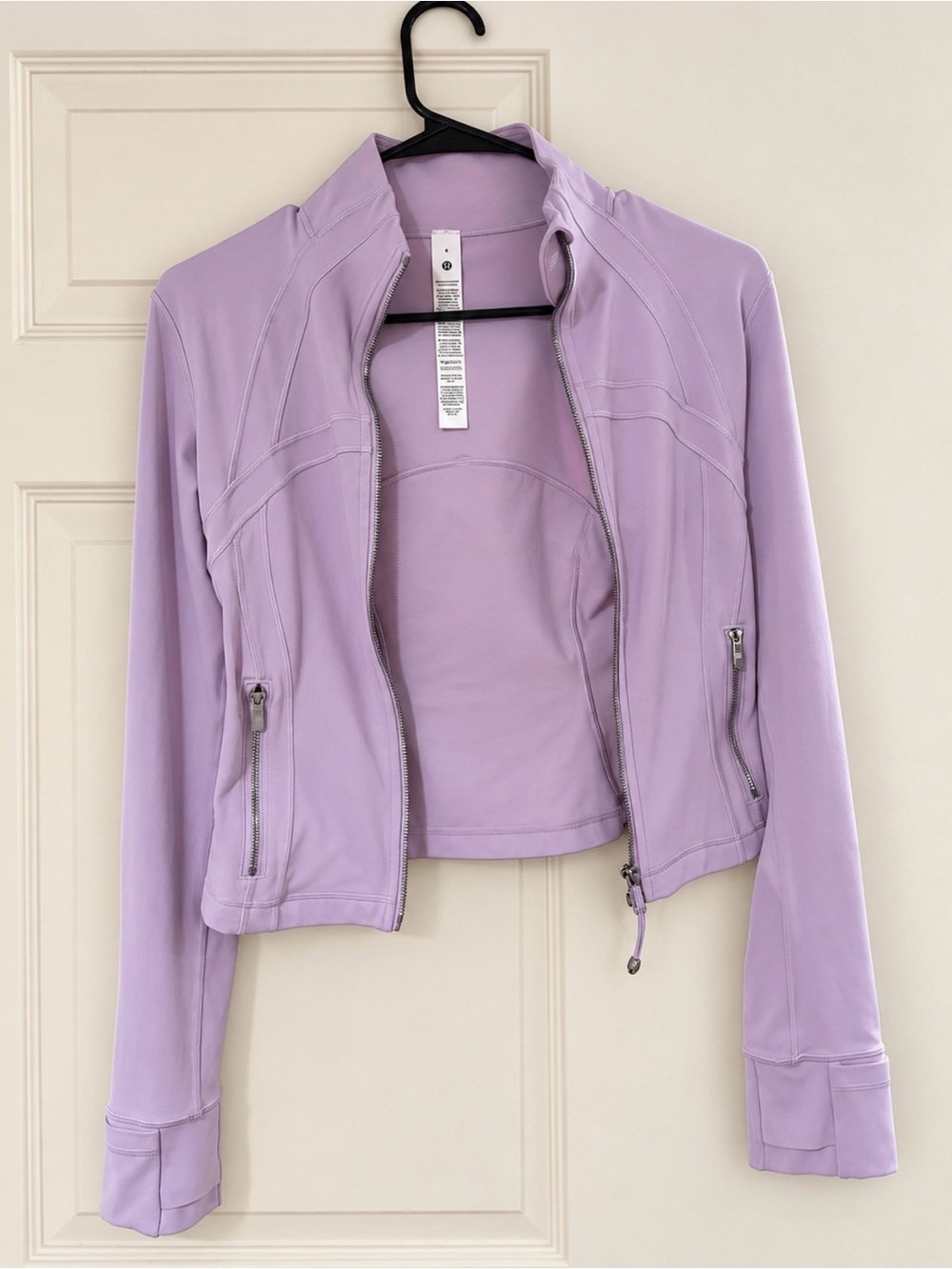 lululemon athletica Lavender Zip Bomber Jacket